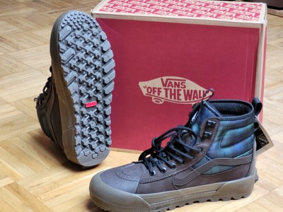 VANS Sk8-Hi Gore-Tex Mte Plaid Brown/Green 41/US 8.5/UK 7.5 NEW VN000CVSBIQ1