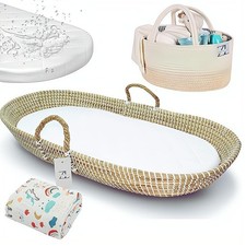 Seagrass Baby Changing Basket, Diaper Basket, Baby Towel  Baby Changing Pad ...