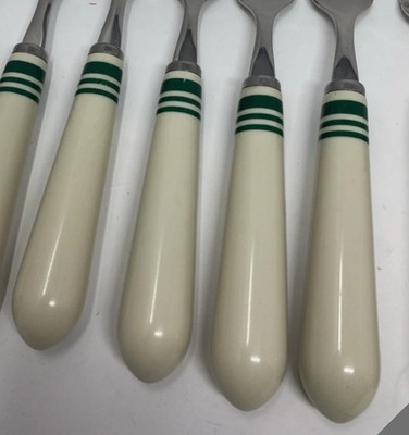 RALPH LAUREN - Cafe Stripe-Green - Silverware YOUR CHOICE STAINLESS FLATWARE