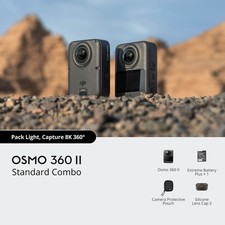 DJI Osmo 360 II Standard Bundle 8K 360 Panoramic Action Camera Waterproof