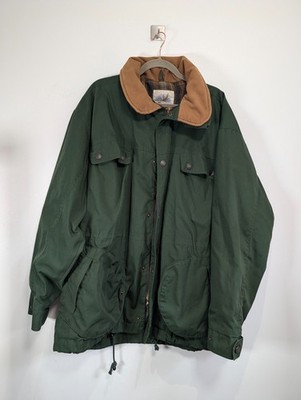 John Partridge Wachsjacke Herren Large Grün Heavy Utility Country Coat England