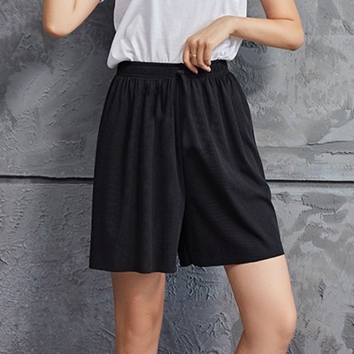 Ice Silk Shorts Cropped Length Shorts Four Seasons Wear Loose Fit Hose