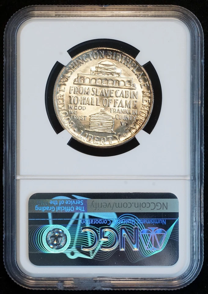 1948 Booker T. Washington Memorial Silver Half Dollar MS 65 NGC 50C US COIN - Image 2 of 4