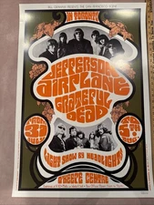 Jefferson Airplane & Grateful Dead Poster O’Keefe Center 7/31/67, J. H. Gardener