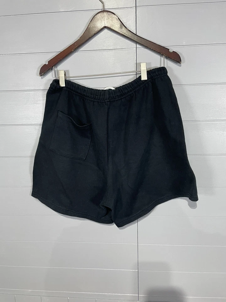 Vintage 80's Pittsburgh Steelers NFL Black Sweat Shorts USA Sz Large - Image 4 of 4