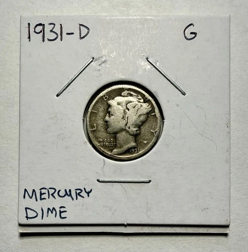 1931-D Mercury Dime 10C SILVER - Good (G)