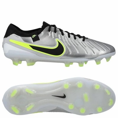 Nike Tiempo Legend 10 Elite FG ''Metallic Silver/Volt'' DV4328-001 Herren UK 8,5