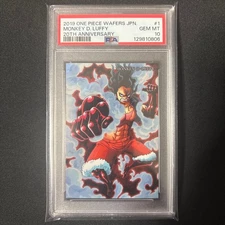One Piece PSA10 Card Wafer Luffy, Zoro, Sanji, Nami, Robin, Kaido, Shanks