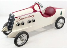 Restored Vintage 1920s American National Boat Tail Duesenberg Racer Pedal Car