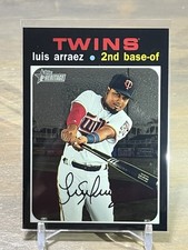 2020 Topps Heritage Chrome Luis Arraez Mega Box Black #/999 Minnesota Twins