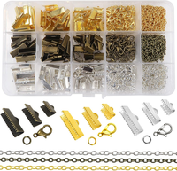 498 StüCk Schmuck Diy Basteln Set Metall Gold Silber Bronze Karabinerverschluss