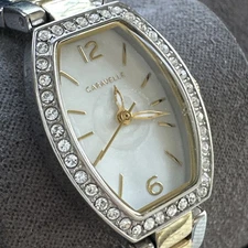 Caravelle by Bulova Women's Watch 45L168 Quartz Two Tone FOR REPAIR PARTS
