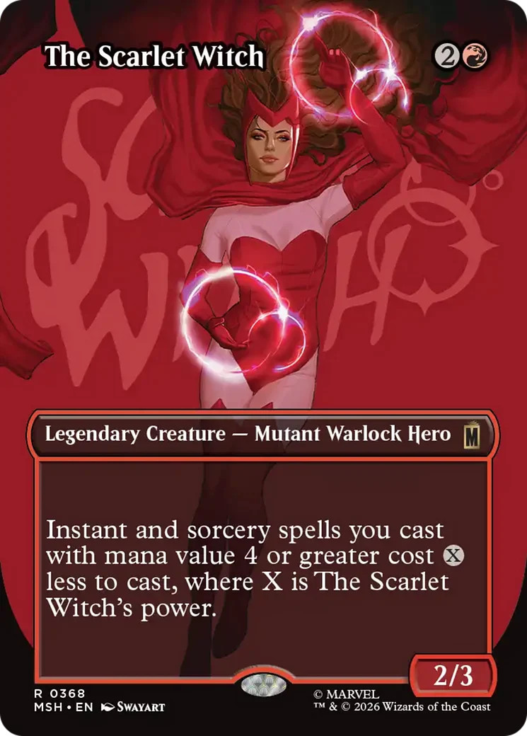 The Scarlet Witch (Borderless) [Marvel Super Heroes] Foil Near Mint