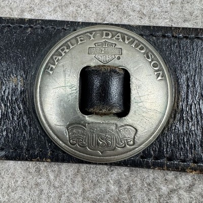Lot 7 Harley Davidson Concho 1.5'' Vintage Biker HD USA 1983 Trinity Buckle Belt