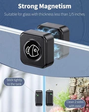 Aquarium Magnetic Brush Fish Tank Glass Cleaner 1 Inch Mini Stain Scrubber Pads