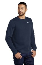 Nike Club Fleece Crewneck Sweatshirt Pullover Blue CJ1614-419 Men Small