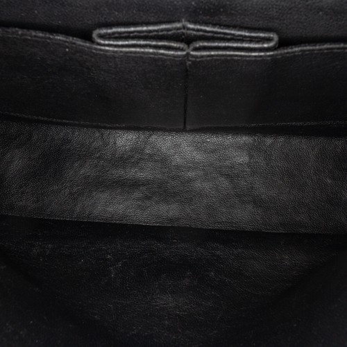 Authenticated Chanel Medium Classic Patent Double Flap Black - Picture 4 of 11