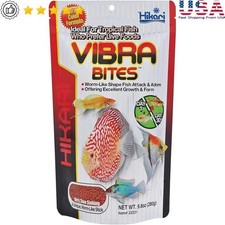 Vibra Bites Fish Flavor Tropical Fish Food Sticks Nutritional Color Enhancer New