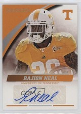 2016 Panini Tennessee Volunteers Auto Rajion Neal #RN-UT Auto no9