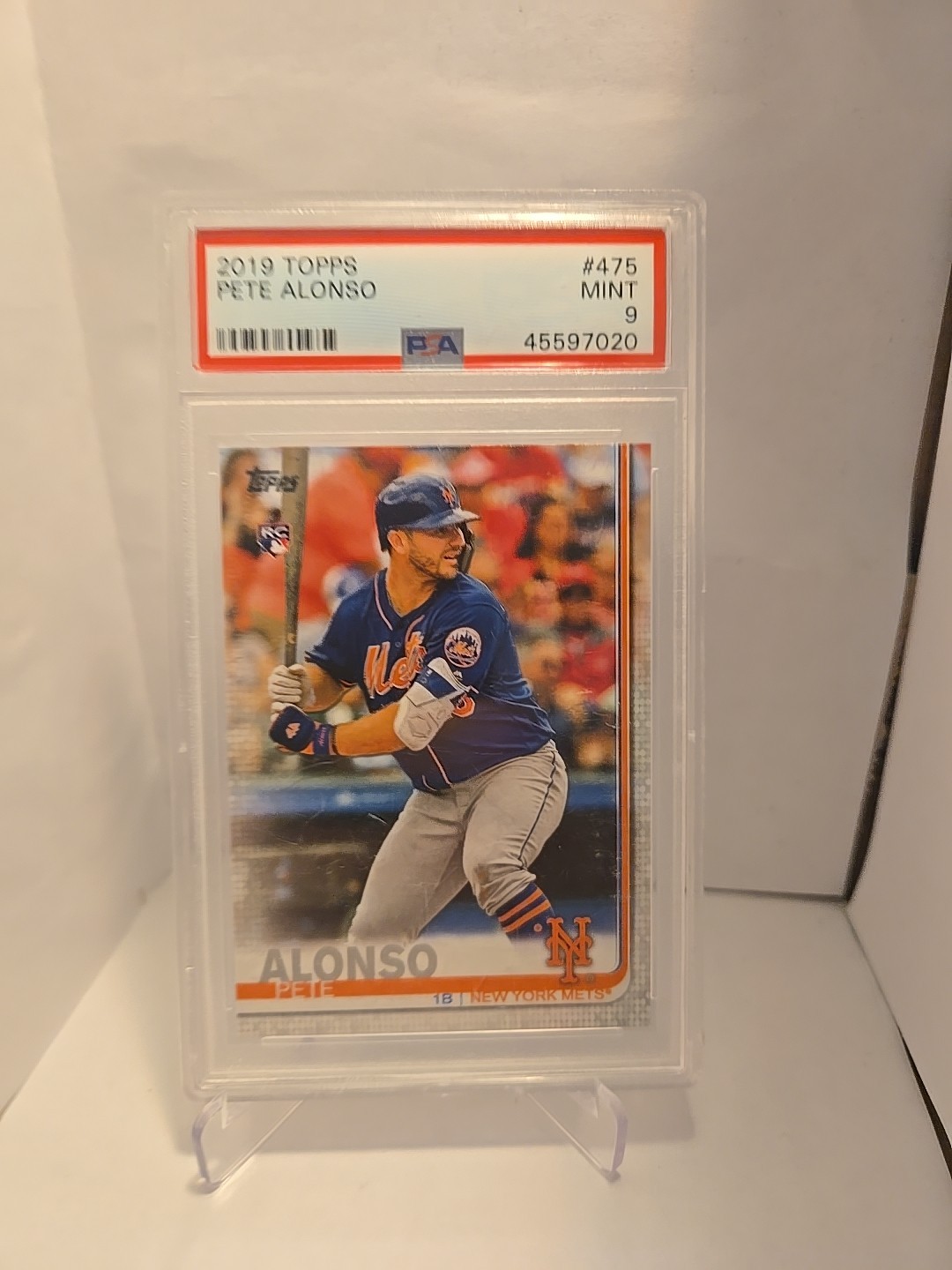 2019 Topps Chrome #204 Pete Alonso New York Mets RC Rookie PSA 9 MINT