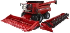 ERTL 1/16 Big Farm Case IH 8240 Combine with Grain Head & Corn Head Set 47391