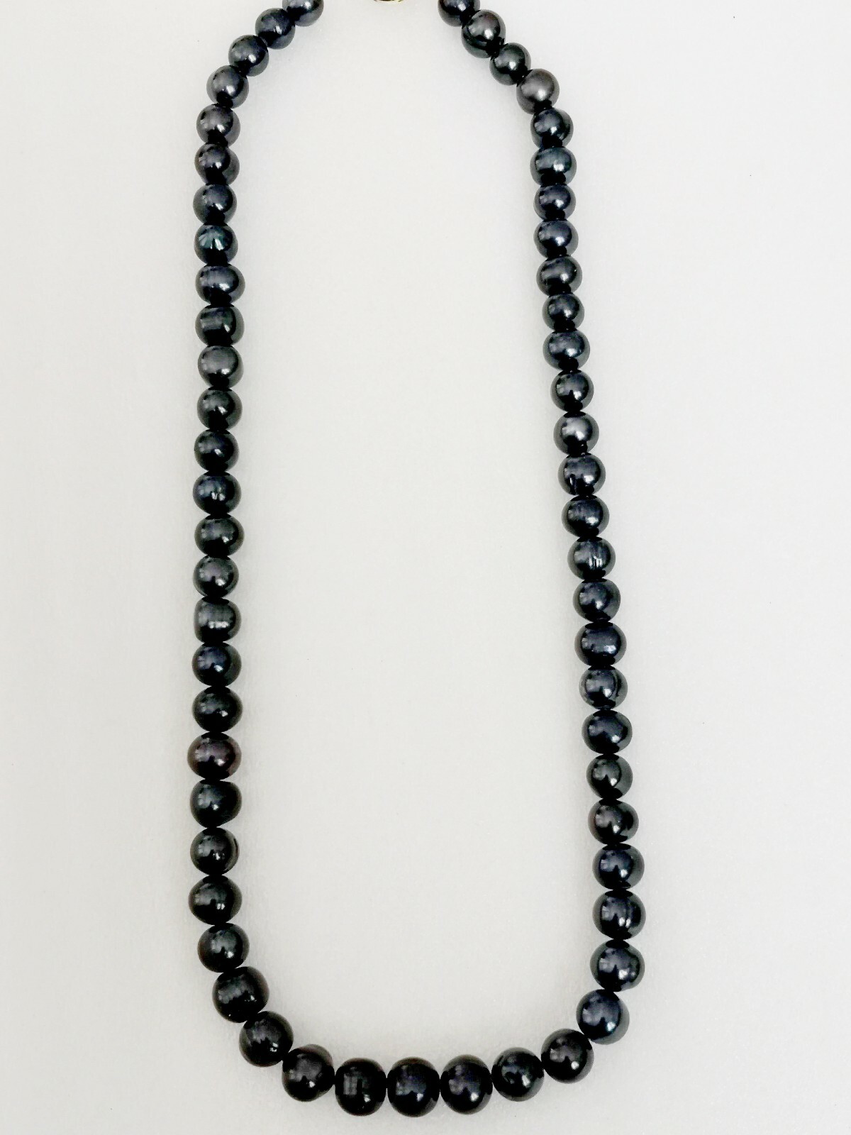 Fashion 16" 8mm black freshwater Pearl Necklace eBay