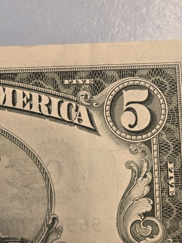 Series 1977 A $5.00 Five Dollar Bill Federal Reserve Note FRN CHICAGO, Illinois - Picture 20 of 24