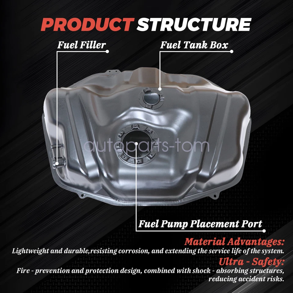 Tanque de combustible para Honda Accord 1998-2002 Acura CL 2001-2003 TL 1999-2003 17,2 galones Foto 2 de 4