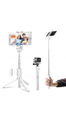 BW-BS3 bluetooth Remote Tripod Selfie Stick White