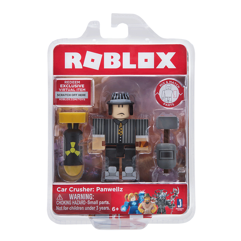 Roblox 10796 Car Crusher Panwellz Figure Pack Multi Parts Mix Match - 