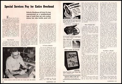 1946 A J Schulte Hardware & Paint Co. Photo St. Louis MO 2-Page Article Print Ad