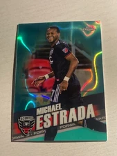 2022 Topps Chrome MLS Aqua Wave Refractor /299 Michael Estrada D.C. United 200