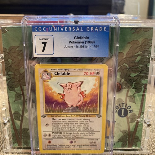Clefable (1st Edition) graded CGC 7 for sale on eBay