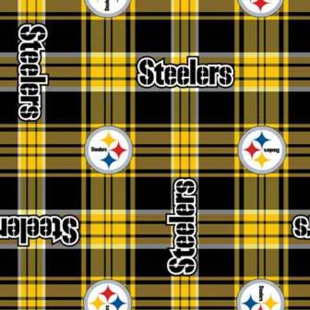 Pittsburgh Steelers NFL Fleece Fabric 60" Wide Sold by The Yard