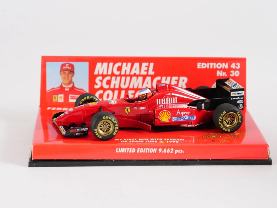 Minichamps 1/43 Schumacher Ferrari F310 Winner GP Spain 510 964311 510964311 - Photo 4/4
