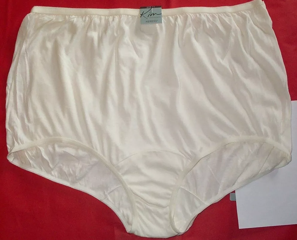 3 Pair Womens Size 12 IVORY Heiress 100% Cotton Panty Brief Style