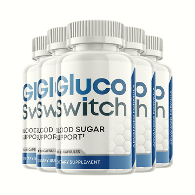 5-Pack Gluco Switch - Blood Sugar Supplement Support - 300 Capsules