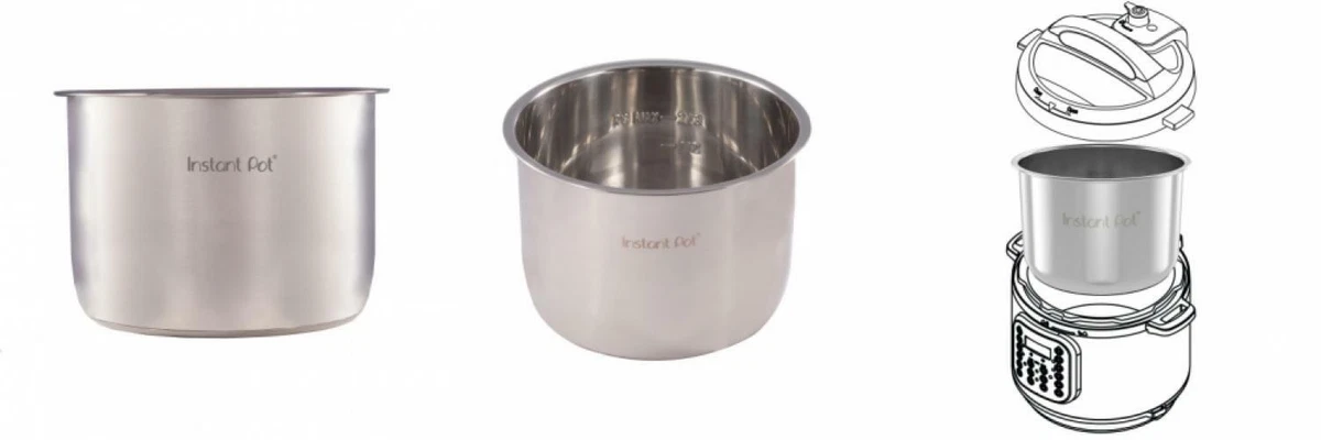 Genuine Instant Pot Stainless Steel Inner Cooking 8 Quart 8 eBay