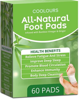 Foot Pads, Foot Pads for Better Sleep, Stress Relief & Foot Care, 60 Pads
