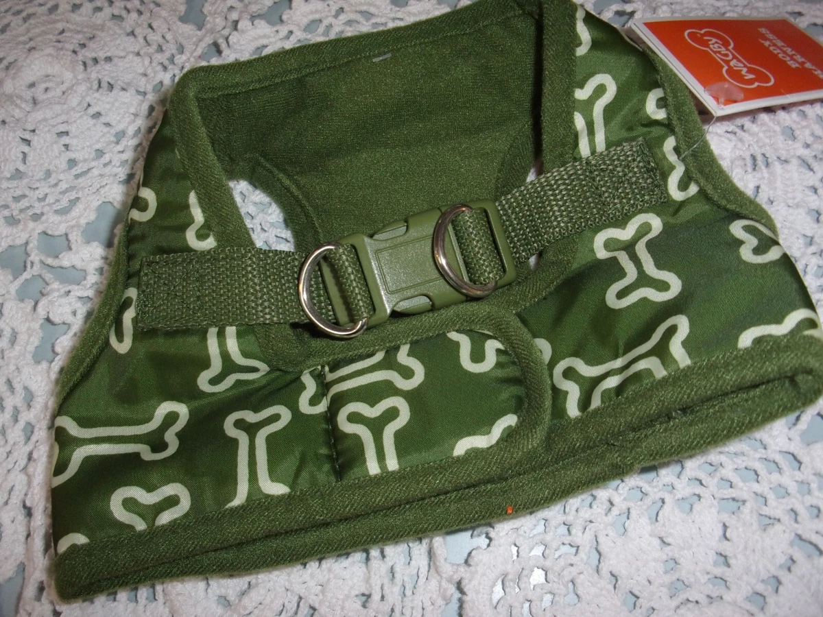 green BONE Step In Body Harness Vest S Dog new Wagby Small eBay