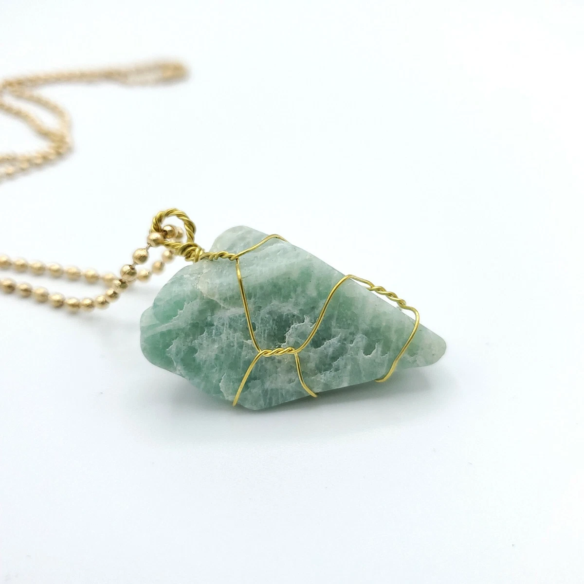 Raw 2024 amazonite necklace