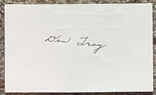 Donald Don Troy signed card - Negro Leagues - Baltimore Elite Giants