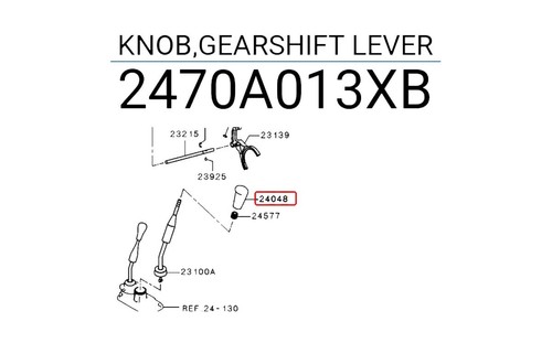 Manual Gear Knob Shift 2470A013XB Fit Mitsubishi L200 Triton 2005 - 2014 - Picture 3 of 7