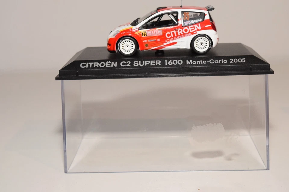 A80 1:43 NOREV 155253 CITROEN C2 SUPER 1600 RALLY MONTE CARLO 2005 MEEKE SIN USAR, EN CAJA Foto 2 de 4