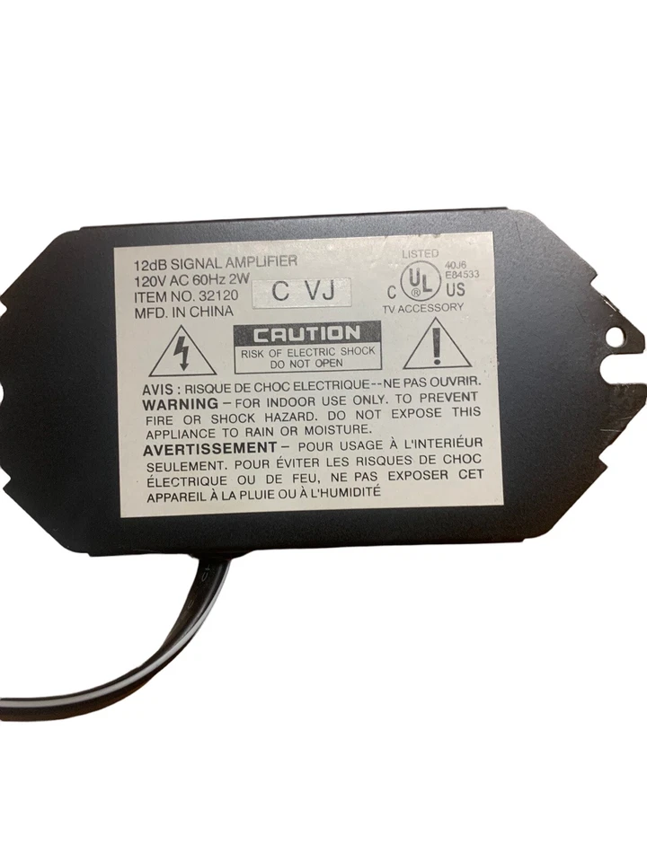 Video Single Output VHF/FM/UHF 12db Signal Amplifier 32120 - Image 3 of 3