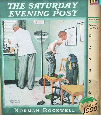 Norman Rockwell Before the Shot 1000 Piece Saturday Evening Post