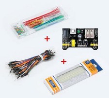MB102 Breadboard Module Solderless Bread board Kit 65pcs Wire 140pcs wire box