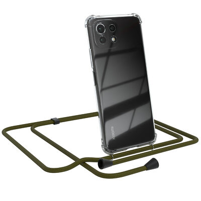 Für Xiaomi Mi 11 Lite / 5G / 11 Lite 5G NE Handyhülle Umhängen Tasche Kette Grün