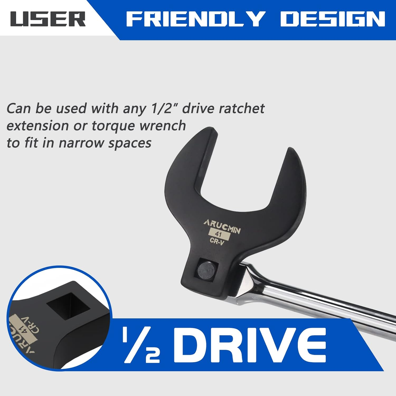 14Piece Jumbo Crowfoot Wrench Set,1/2" Drive Metric Crowfoot Wrenches 27 to 50M eBay