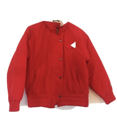 FERA SKIWEAR really beautiful red insulated Ski Top Coat/Jacket Sz.10